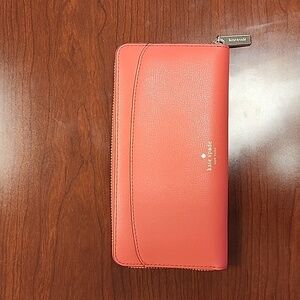 NWOT Kate Spade Large Continental Wallet - Coral